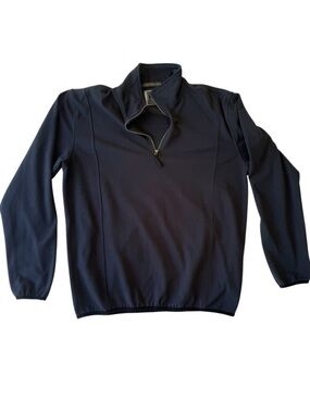 Men’s Half-Zip Pullover Sweater – Navy Medium